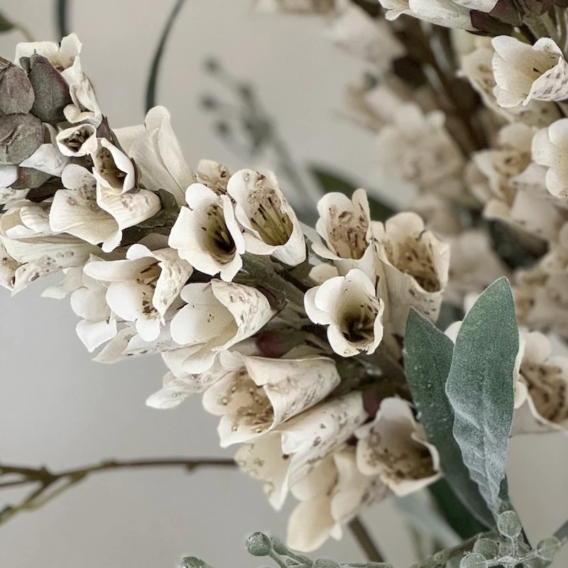 Faux Cream Foxglove Stem - Image 5