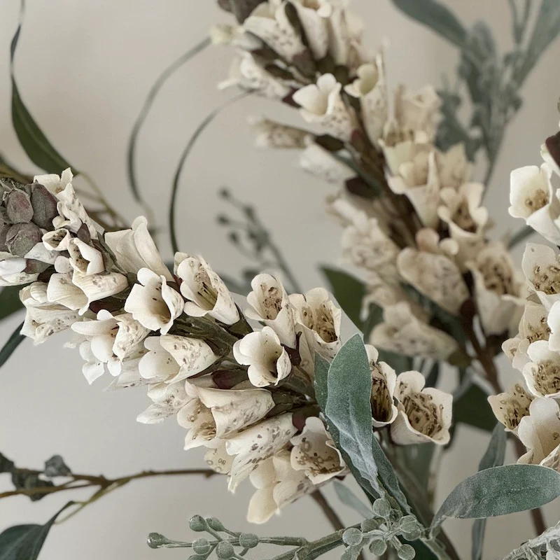 Faux Cream Foxglove Stem - Image 6