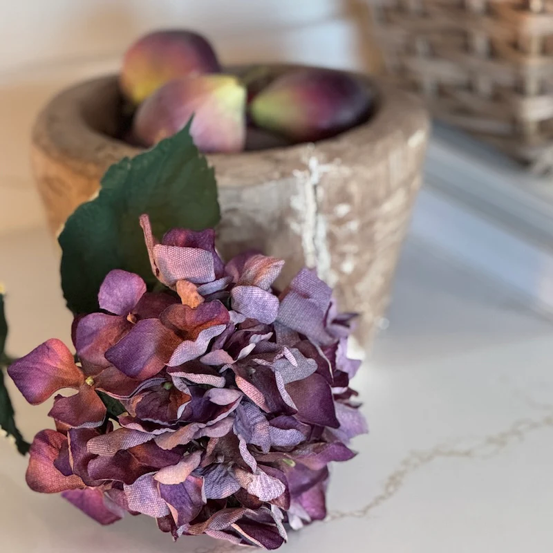 Faux Dried Damson Hydrangea - Image 3
