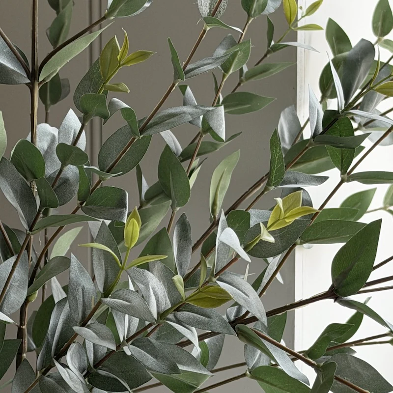 Faux Eucalyptus Spray - Realistic Artificial Greenery - Image 2