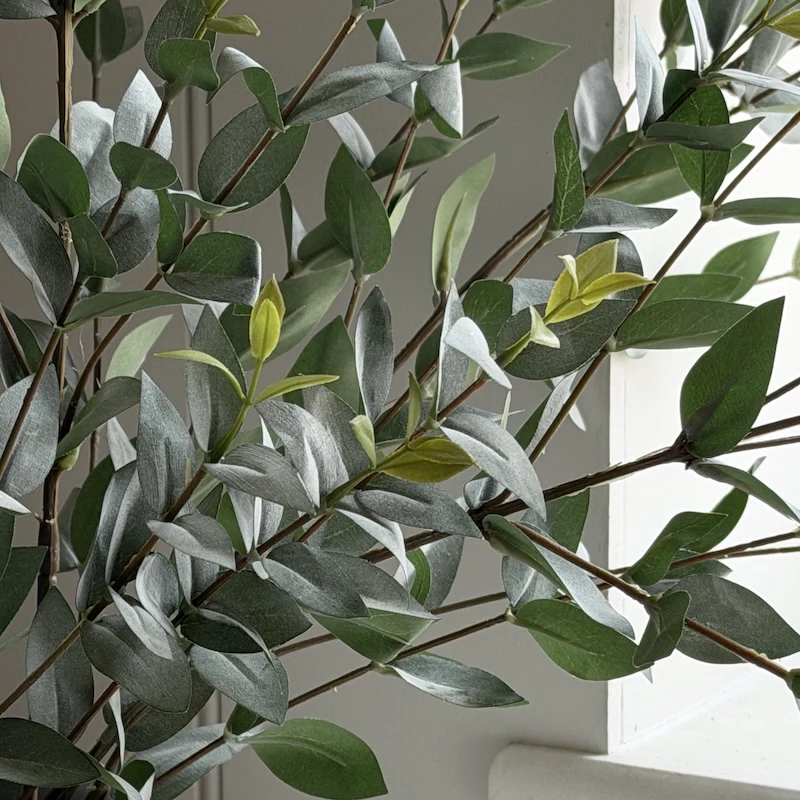 Faux Eucalyptus Spray - Realistic Artificial Greenery - Image 3