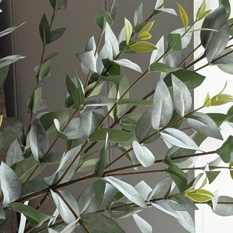 Faux Eucalyptus Spray - Realistic Artificial Greenery - Image 4