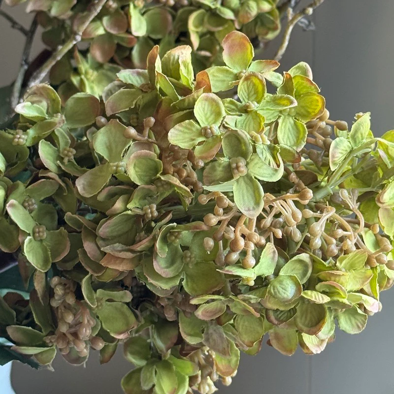 Faux Green Hydrangea Stem - Image 2