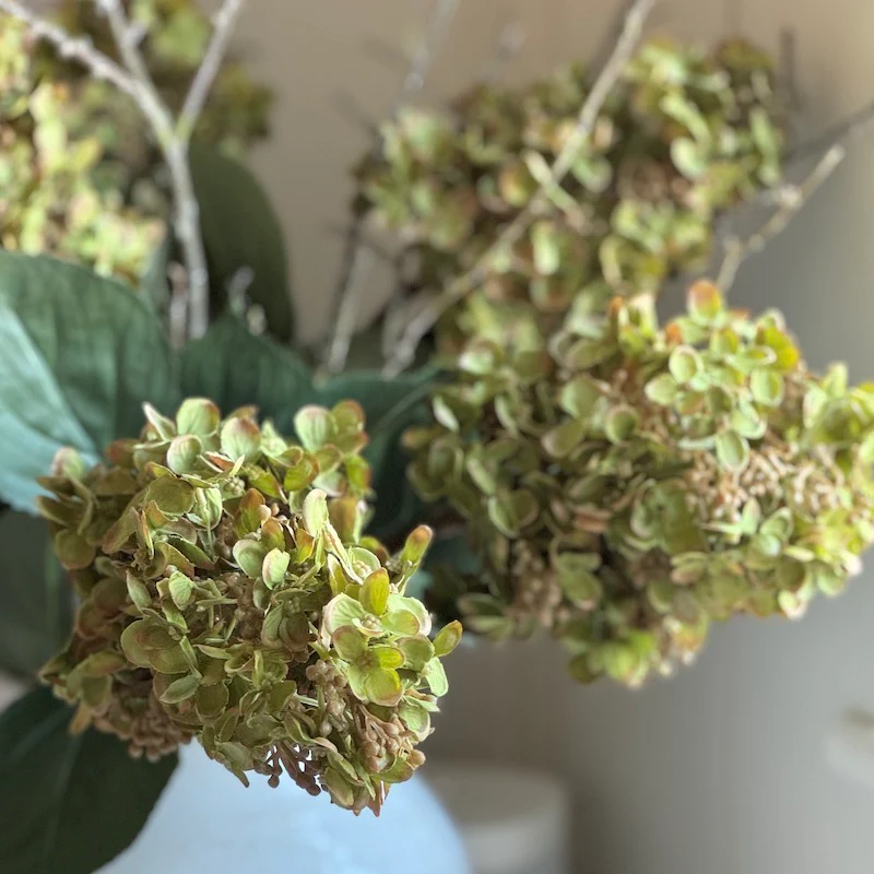 Faux Green Hydrangea Stem - Image 4