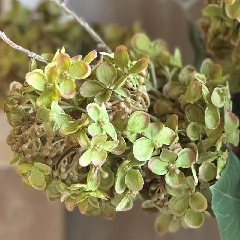 Faux Green Hydrangea Stem - Image 5