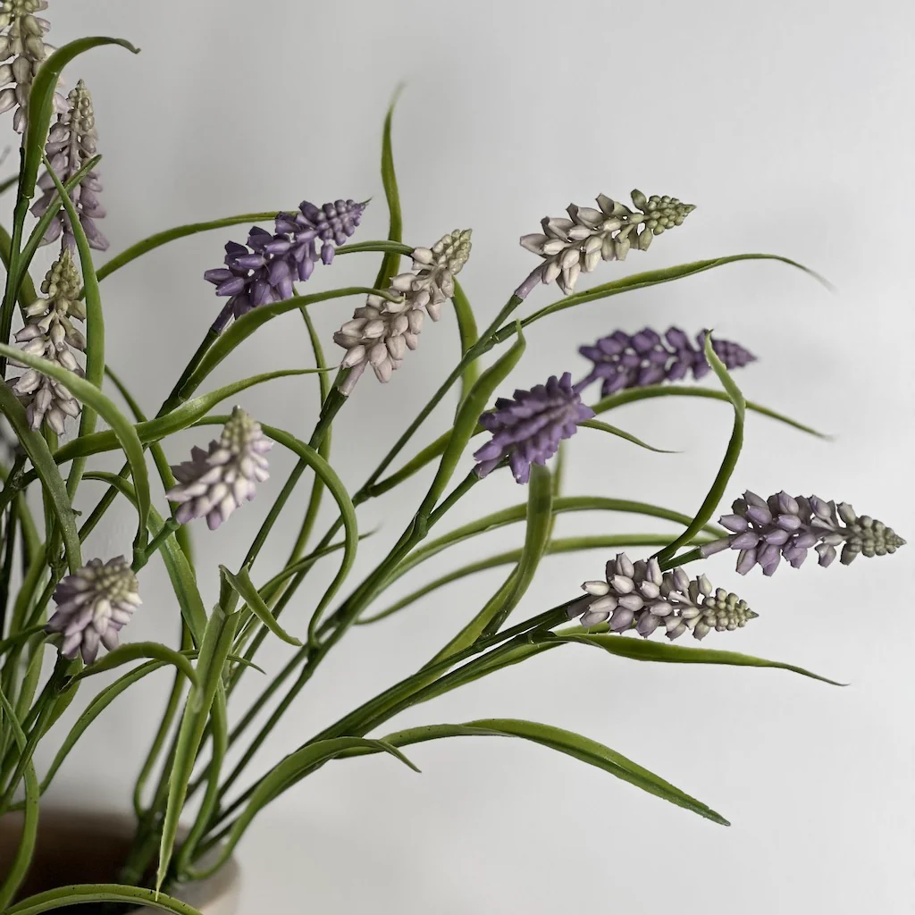 Faux Muscari Spray Purple - Image 3