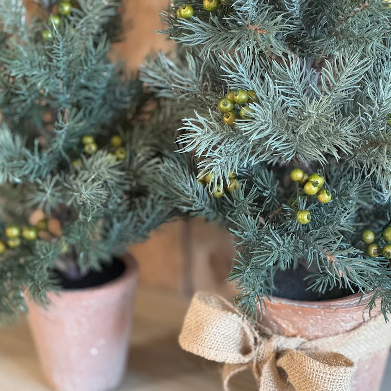 Faux Pine Tree in Terracotta Pot - Image 2