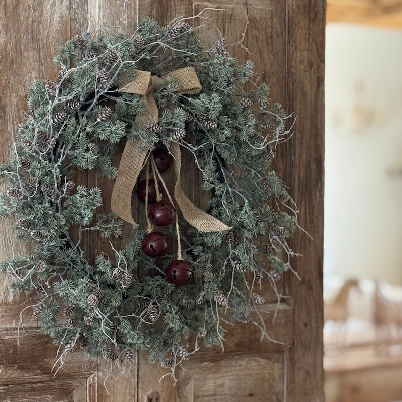 Faux Pinecone Pine Needle Wreath - 60cm - Image 2