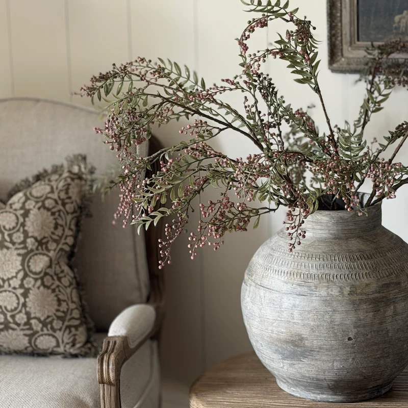 Faux Pink Sorbus Berry Spray - Image 7