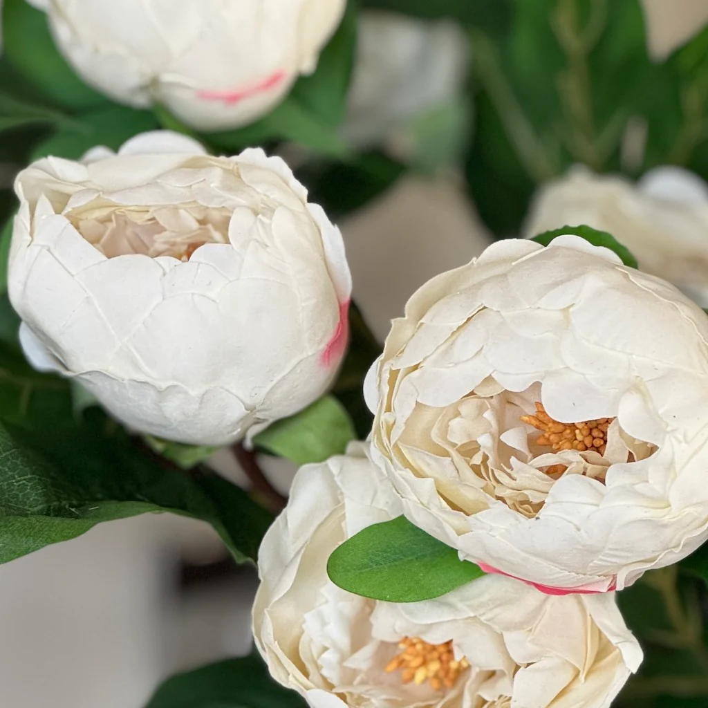 Faux Real Touch Two Bloom Peony - Image 2
