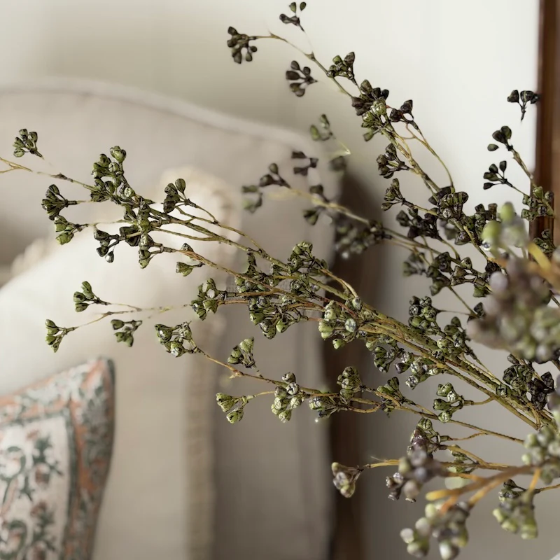 Faux Rustic Eucalyptus Seed Stem - Image 4