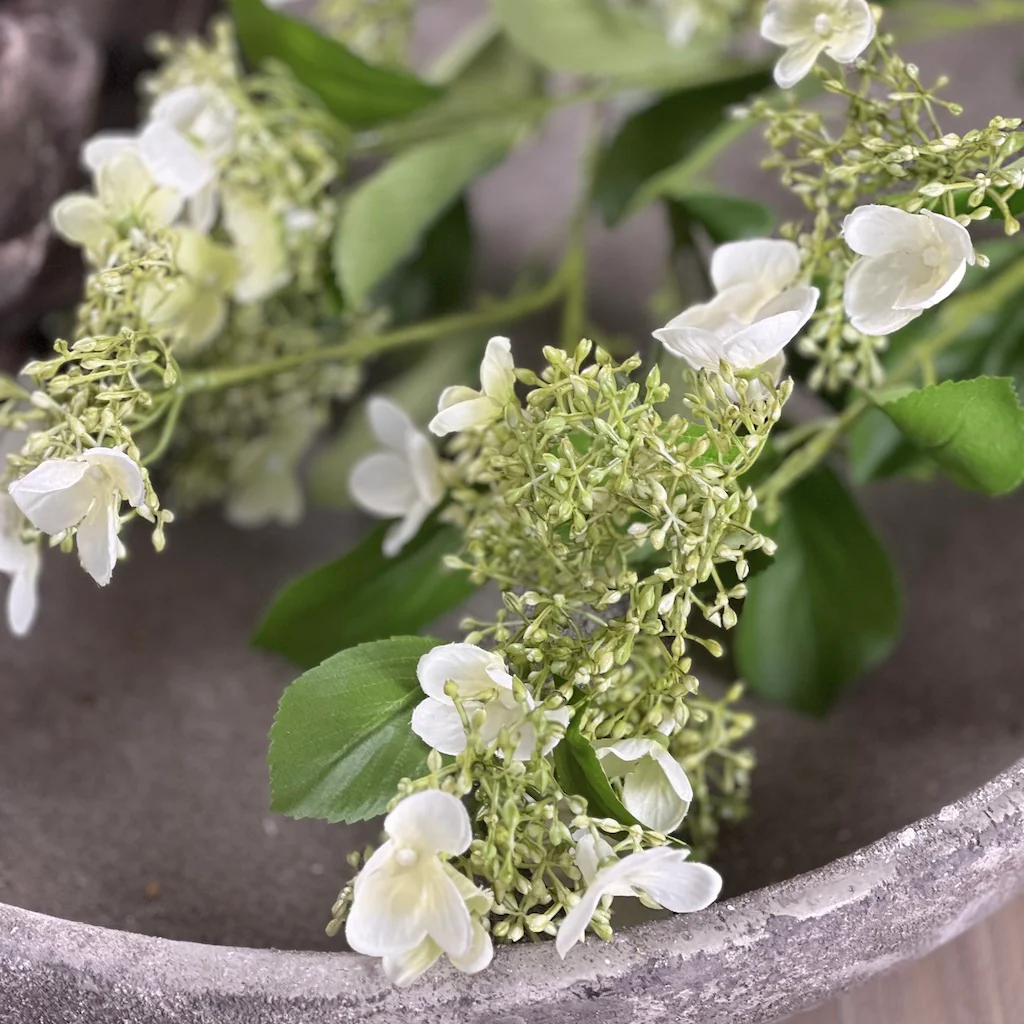 Faux Spring Vibernum Spray