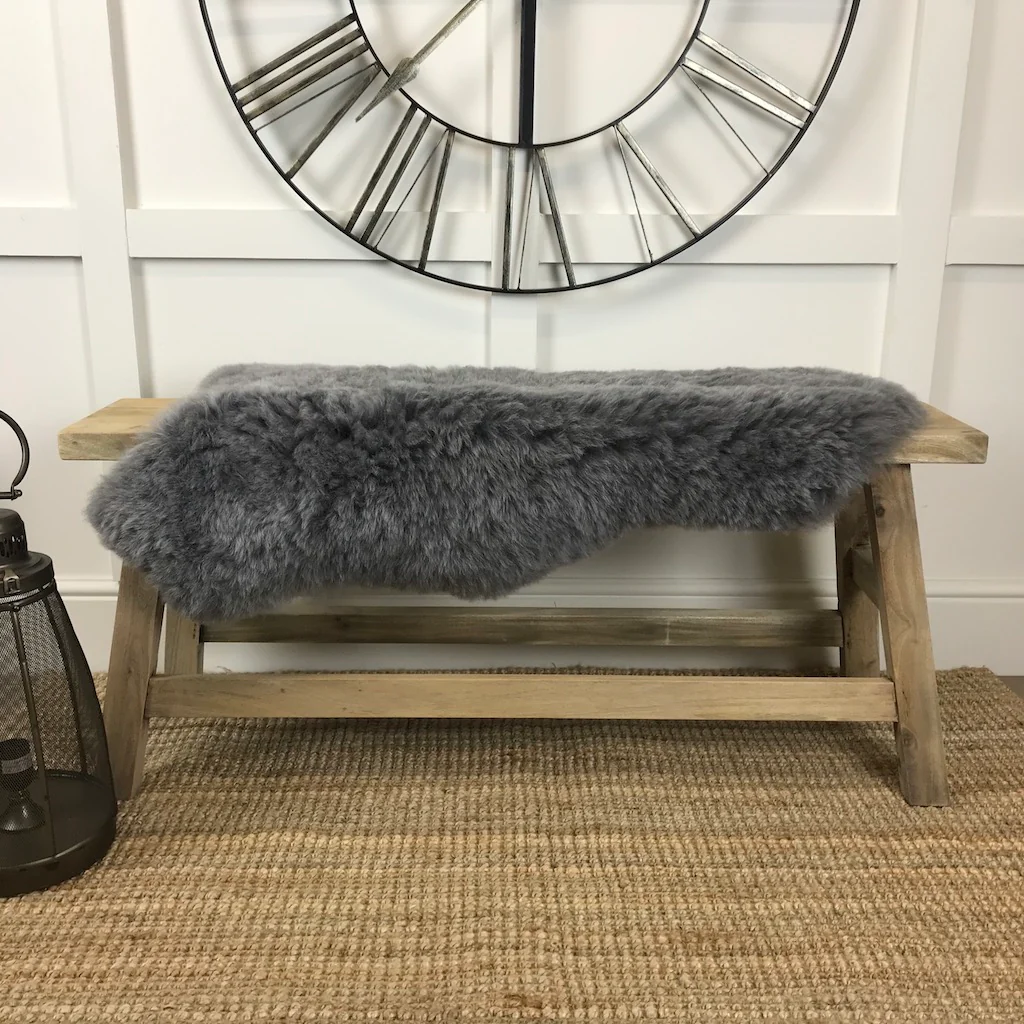 Finest Icelandic Short Wool Sheepskin Grey - Image 2