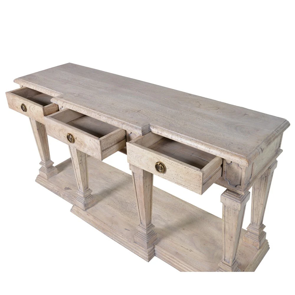 Majestic 3 Drawer Hall Console Table - Image 2