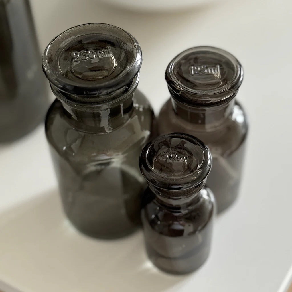 French Apothecary Glassware Sage Coal - Image 10