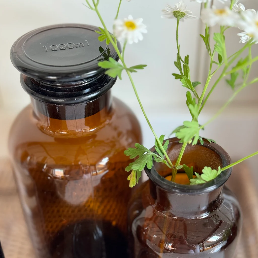 French Apothecary Glassware Traditional Chemists Brown - Image 3