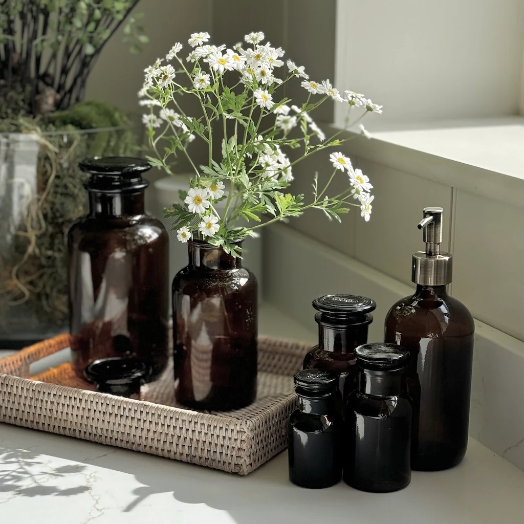 French Apothecary Glassware Traditional Chemists Brown - Image 8