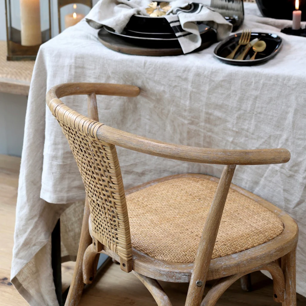French Chair Wicker Seat and Back