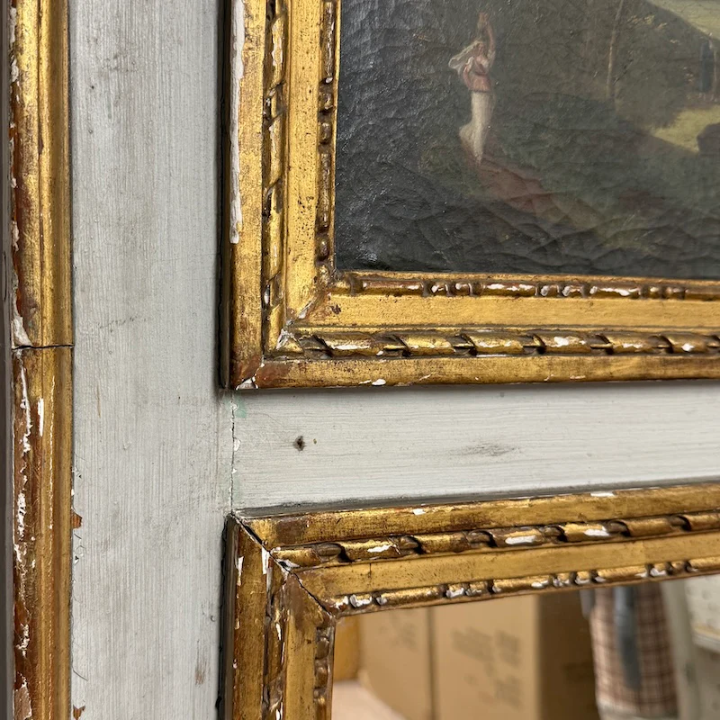 French Gilt Trumeau Mirror Early 20thC - Image 2