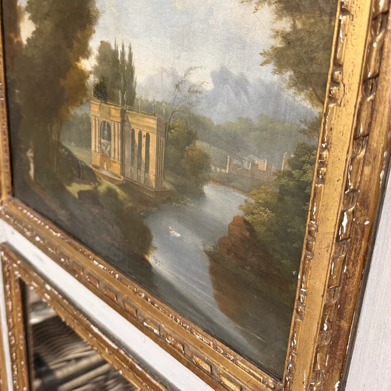 French Gilt Trumeau Mirror Early 20thC - Image 4