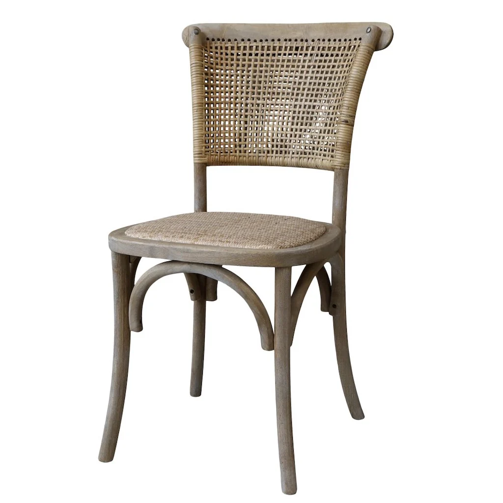 French Simple Rattan Bistro Chair Ex-Display - Image 3