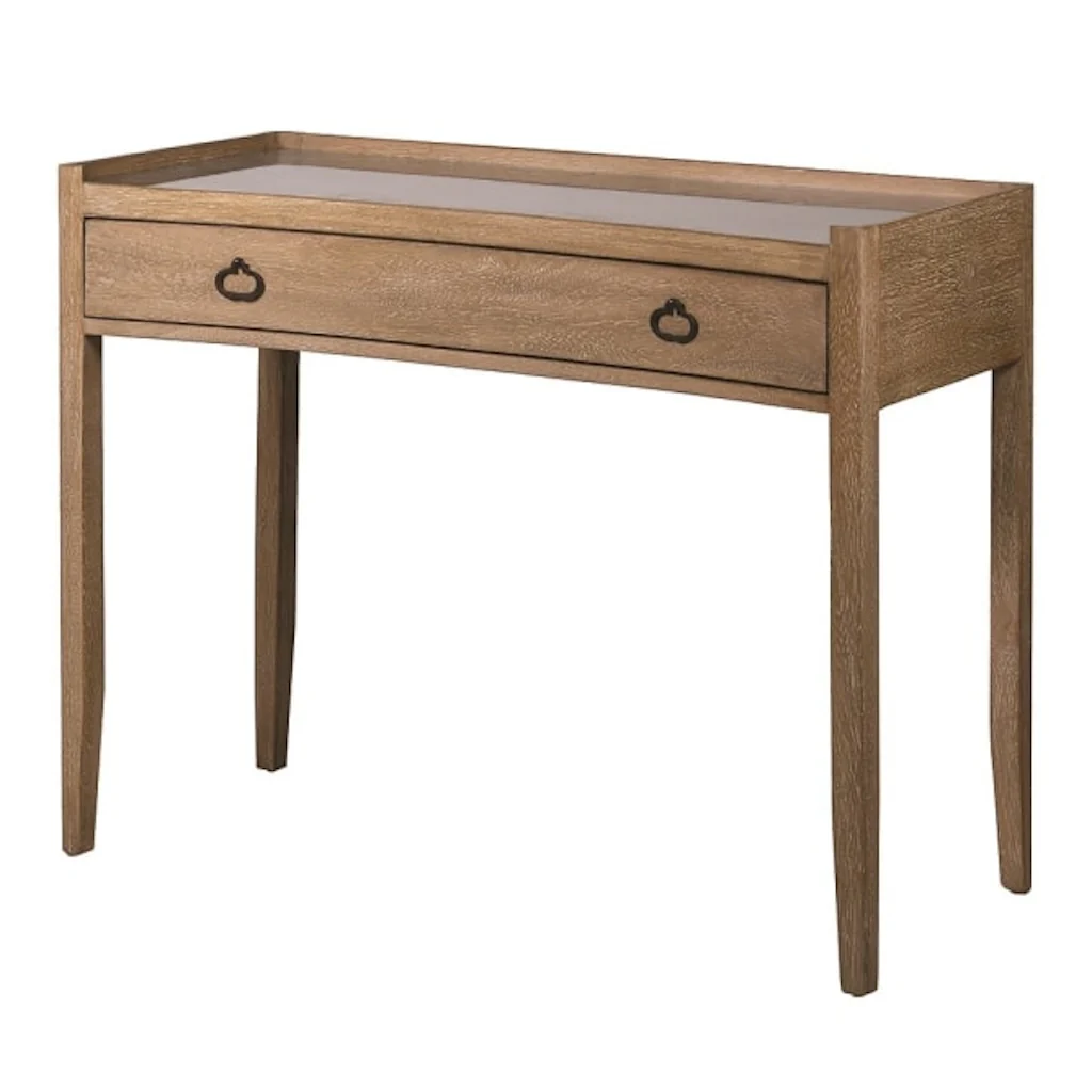 Gracie Single Drawer Dressing Table with Glass Top