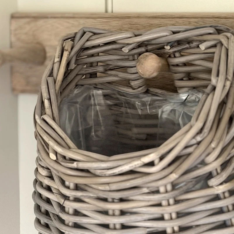 Grey Kubu Rattan Droplet Wall Planter (Indoor / Outdoor) - Image 4