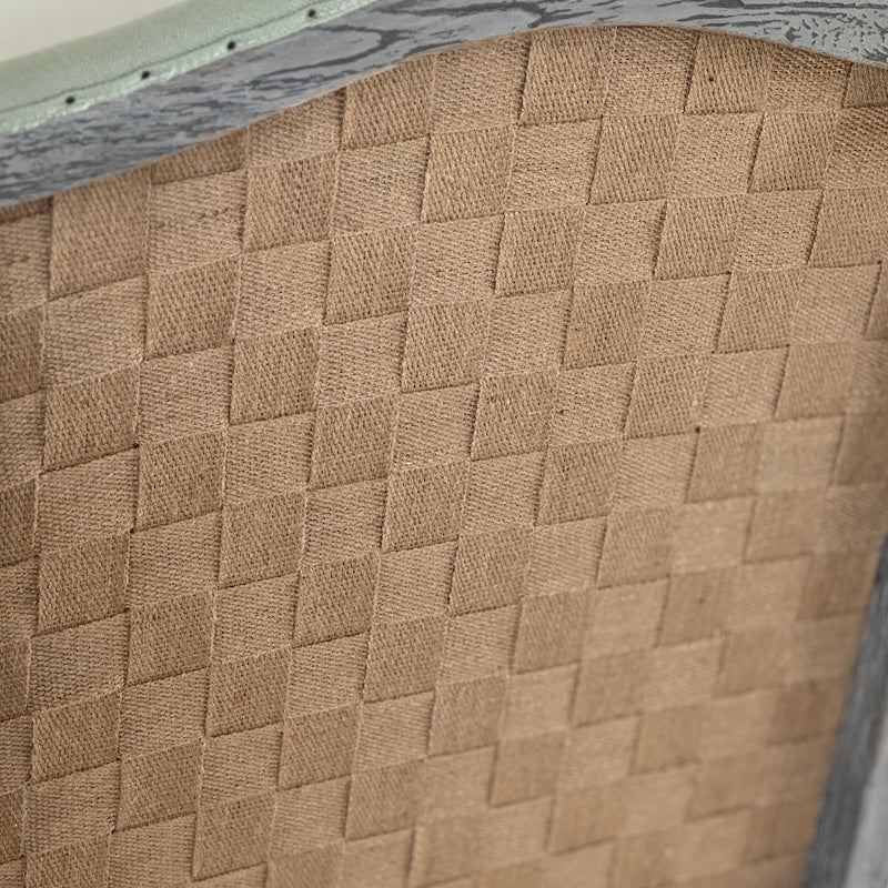 Gustavian Chair Pistachio Fabric Open Webbed - SECOND (Discount Applied) - Image 3
