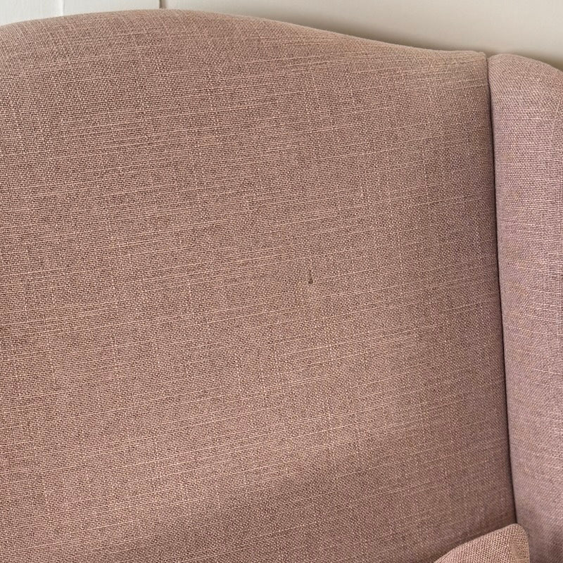 Gustavian Chair Powder Pink Fabric Open Webbed - SECOND (Discount Applied) - Image 7