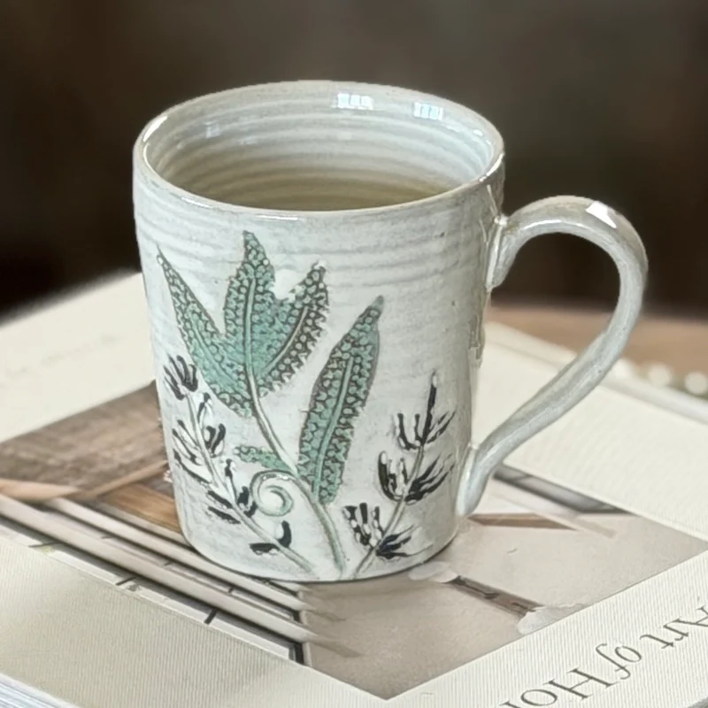 Handcrafted Botanical Stoneware Mug & Jug - Image 3