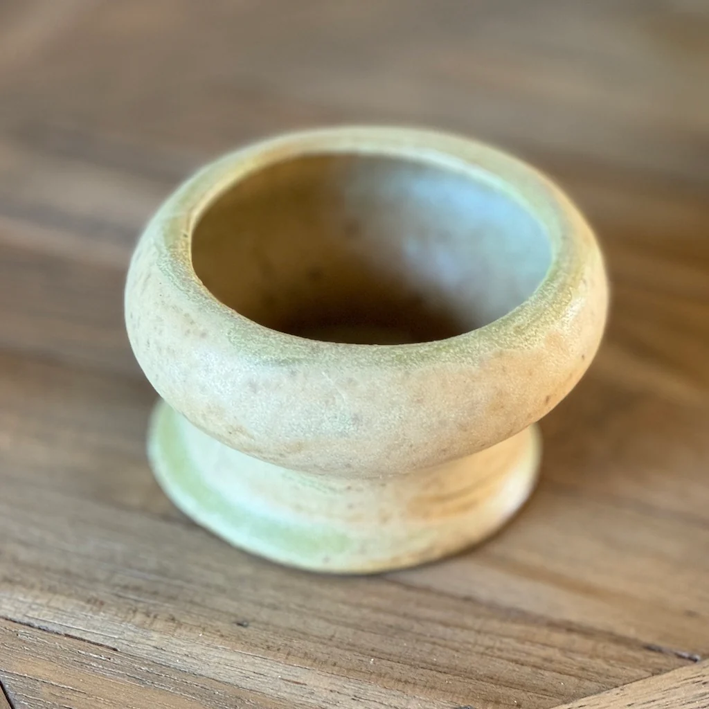 Handmade Ceramic Organic Shaped T-Light Holder - Image 3