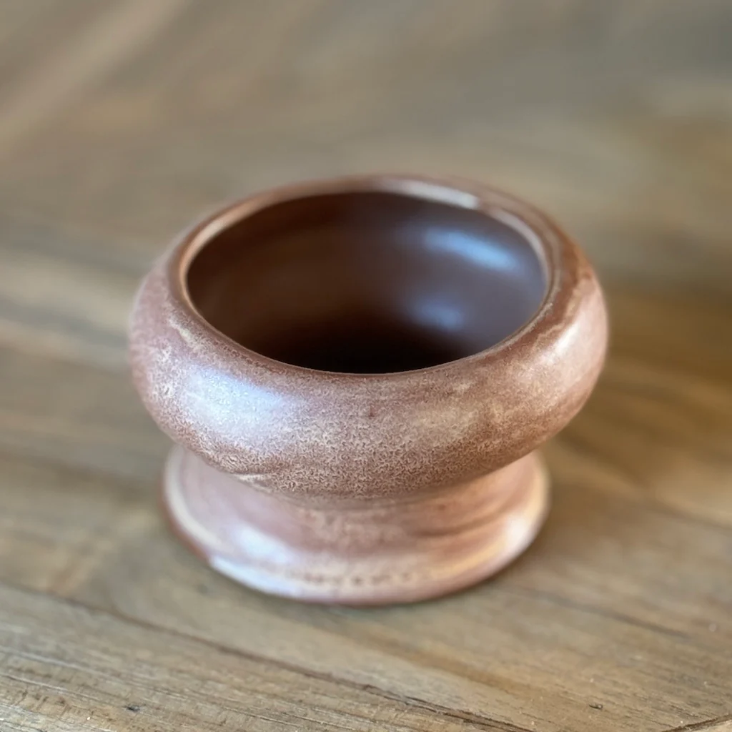 Handmade Ceramic Organic Shaped T-Light Holder - Image 4