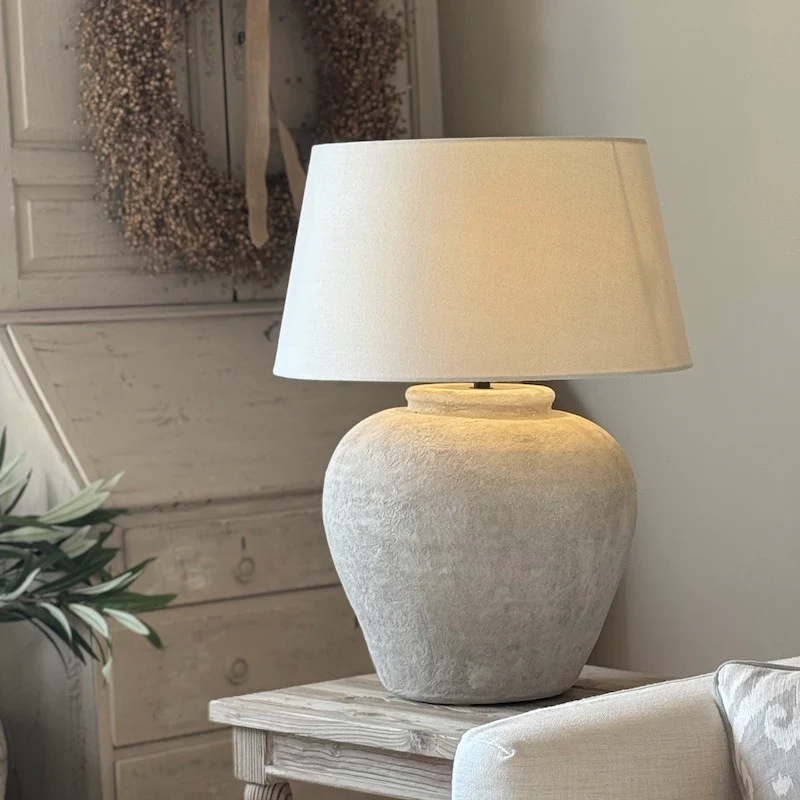 Handmade Ecru Jug Lamp Stow - Image 4