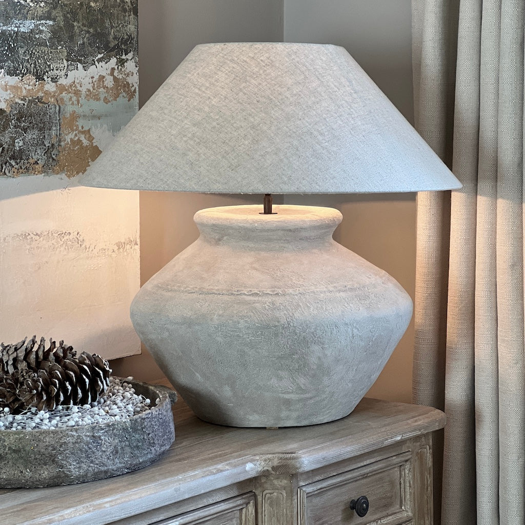 Handmade Textured Jug Lamp Burford