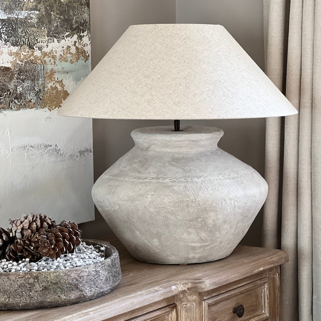 Handmade Textured Jug Lamp Burford - Image 3