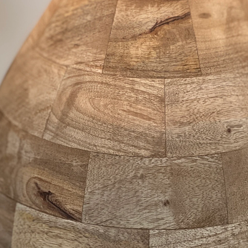 Holey Wooden Table Lamp - Image 2