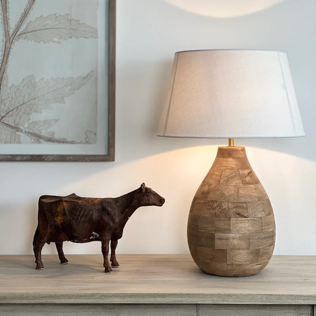 Holey Wooden Table Lamp - Image 4