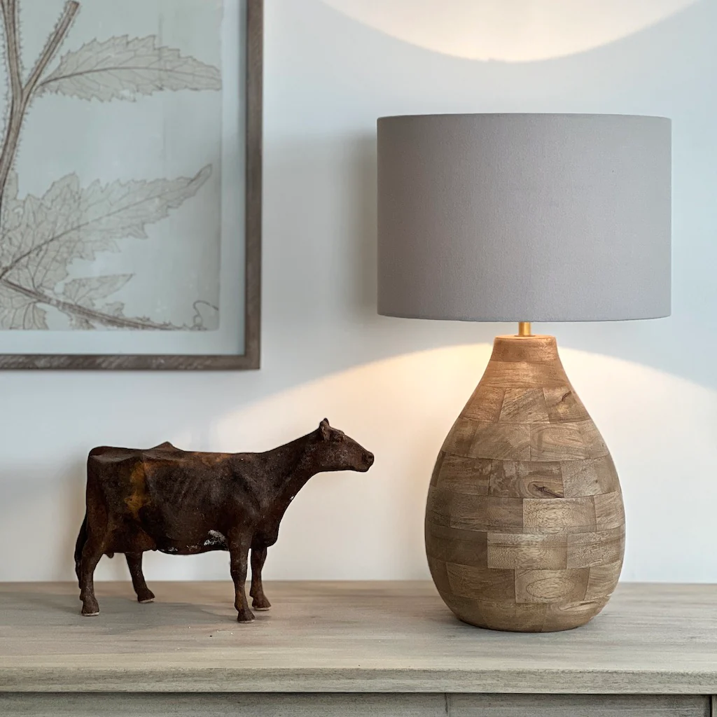 Holey Wooden Table Lamp - Image 5