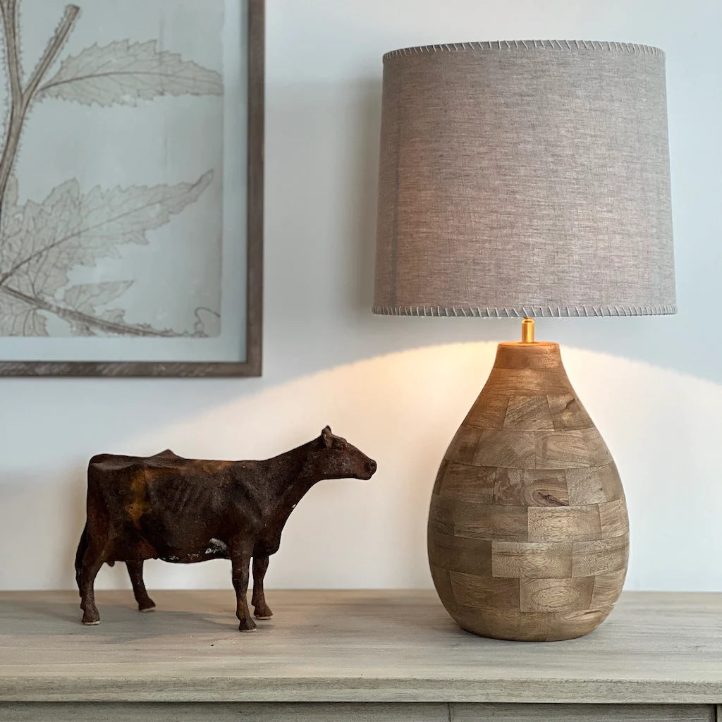 Holey Wooden Table Lamp - Image 6