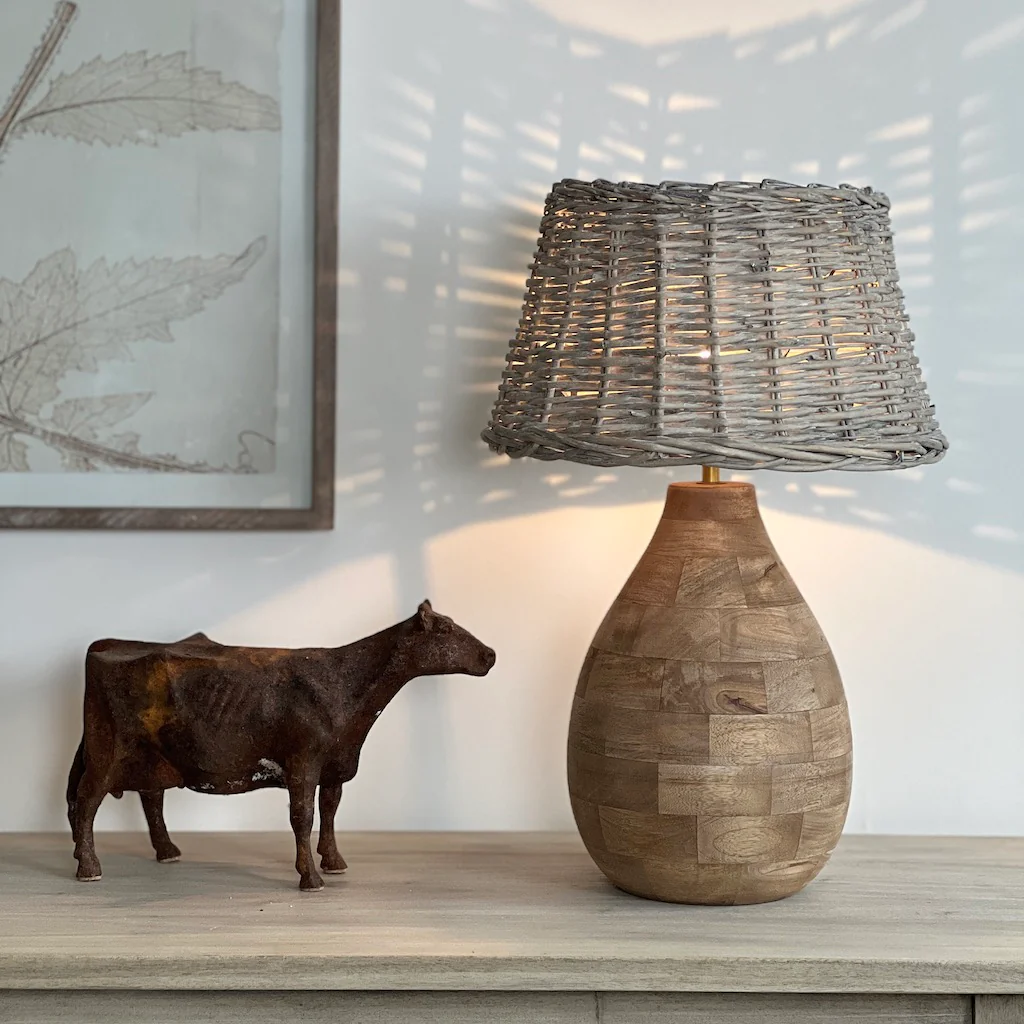 Holey Wooden Table Lamp - Image 7