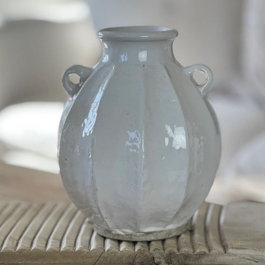 Hunny Pot Ribbed Vase Bone White - Image 4