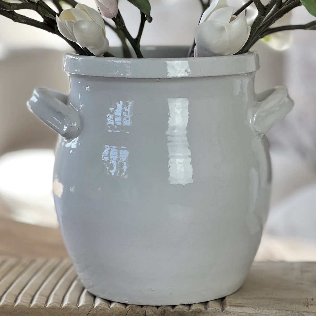 Hunny Pot Ribbed Vase Bone White - Image 5