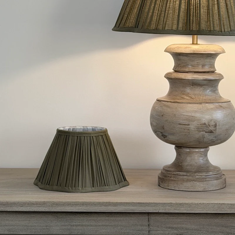 Imala Heritage Olive Scalloped Shades - 5 Sizes - Image 4
