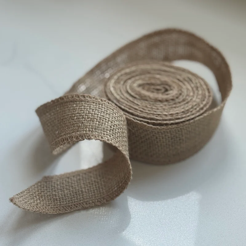 Jute Ribbon 120cm Length 4cm Wide - Image 2