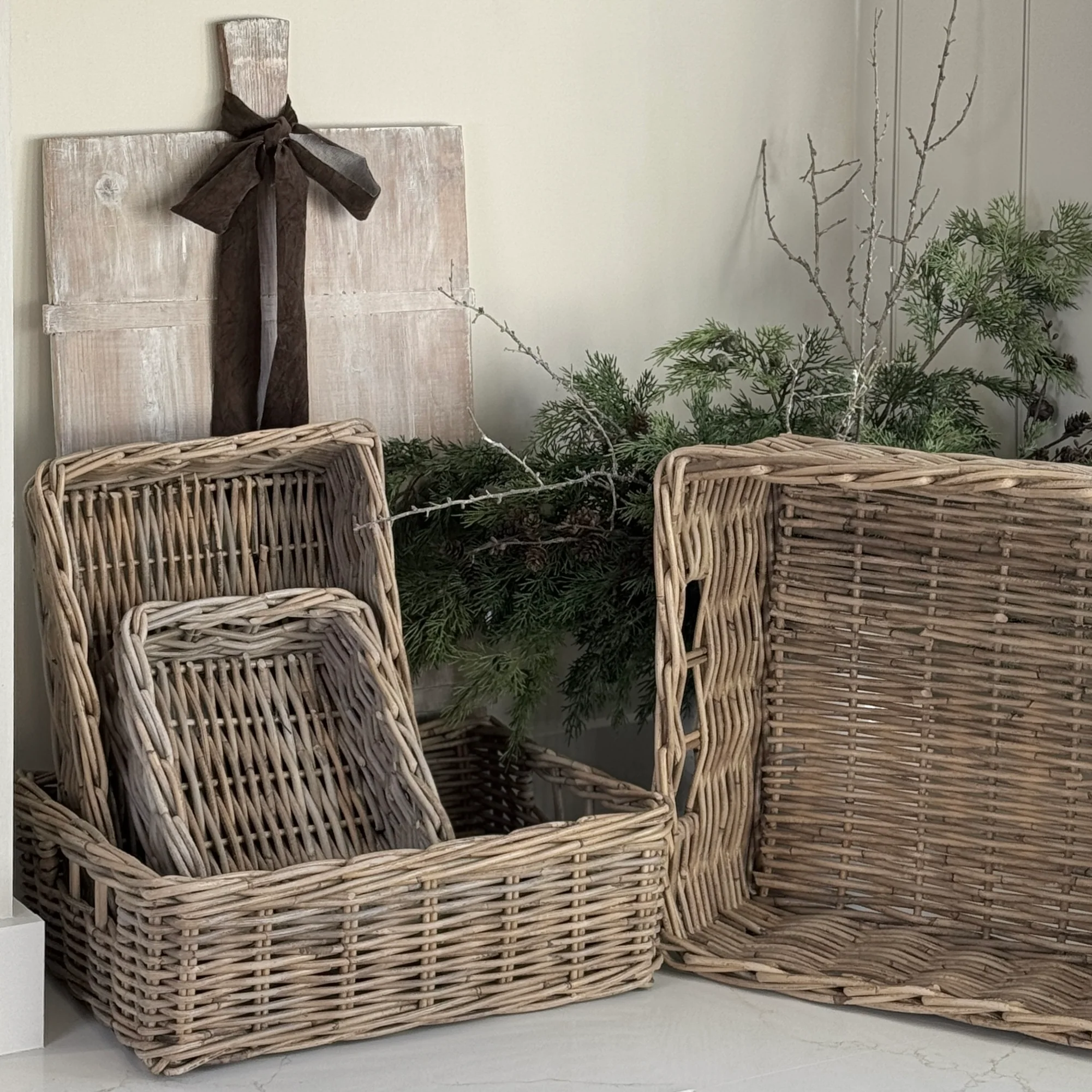 Kubu Rectangular Storage Baskets Four Sizes