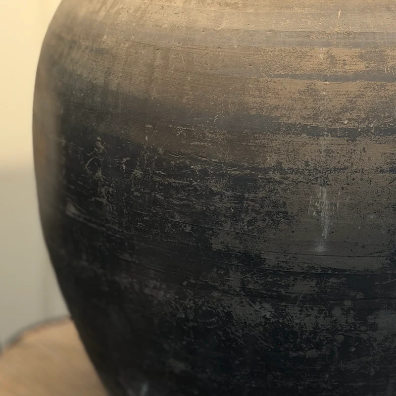 Large Clay Pot Jar Lamp D - Image 10
