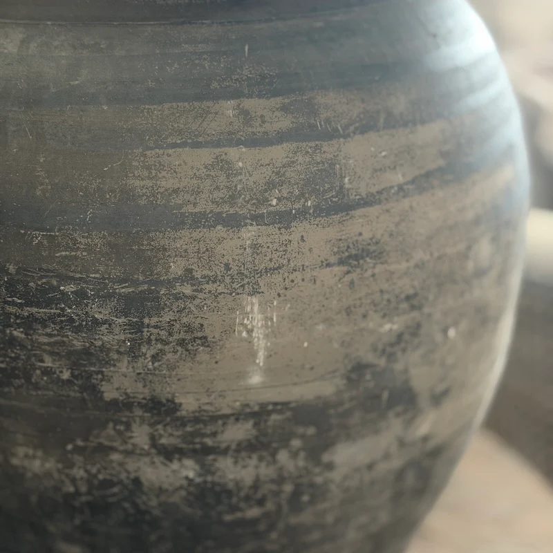 Large Clay Pot Jar Lamp D - Image 7