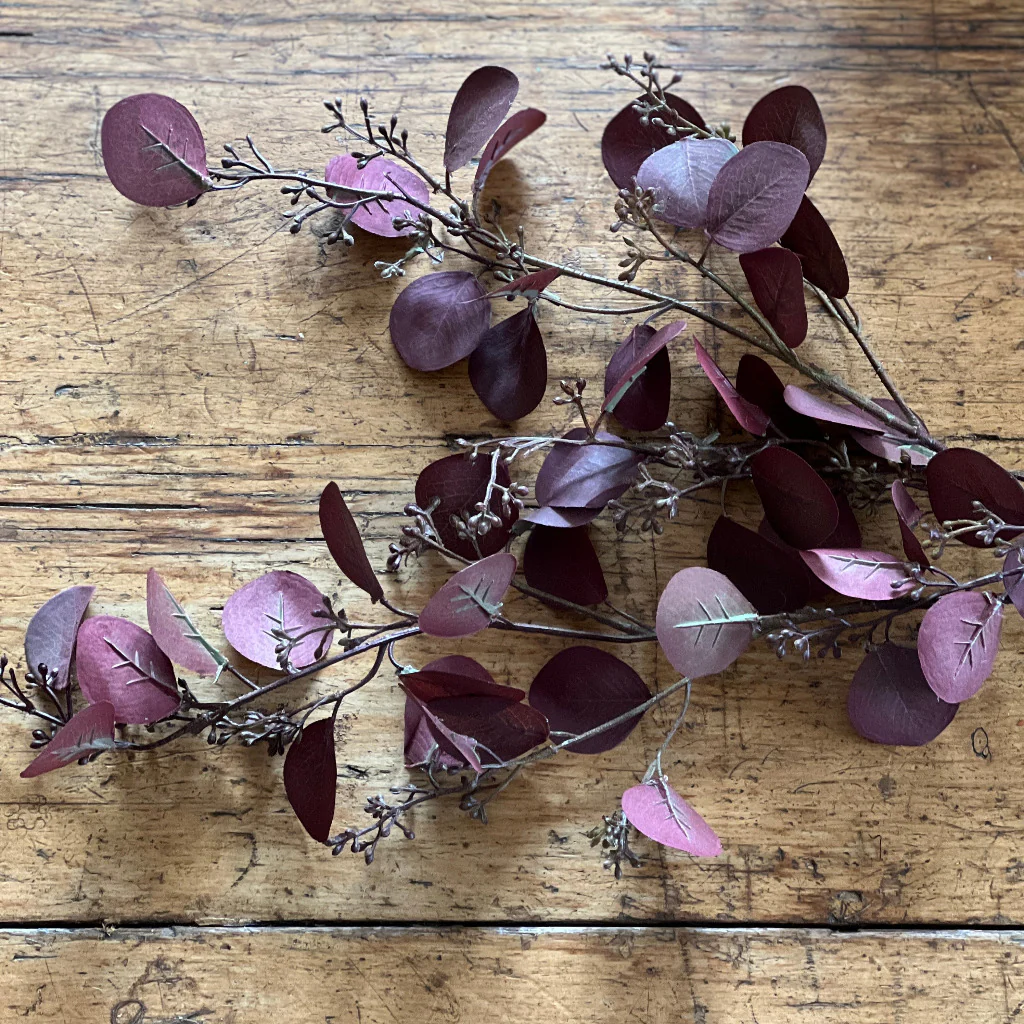Large Deep Aubergine Eucalyptus Seeds Spray - Image 5
