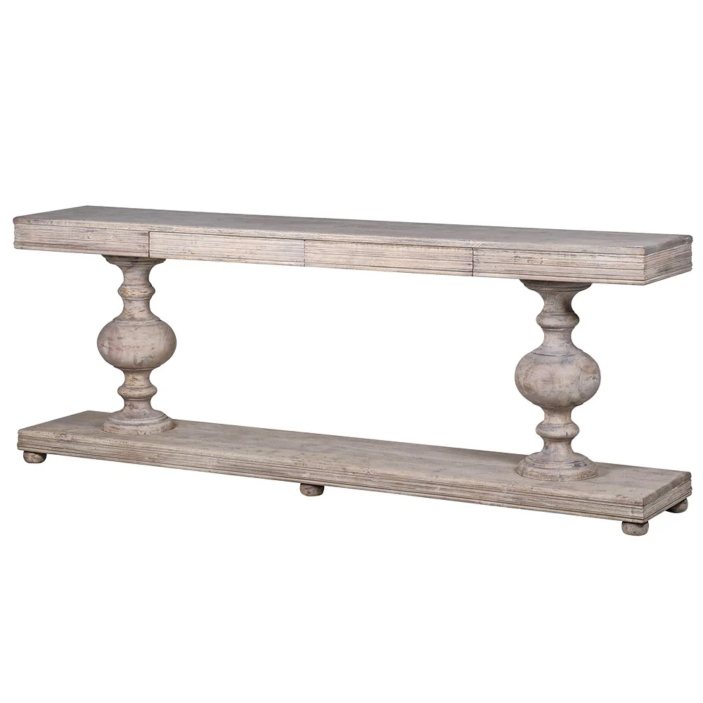 Francais Grande Bulb Leg Hall Console Table