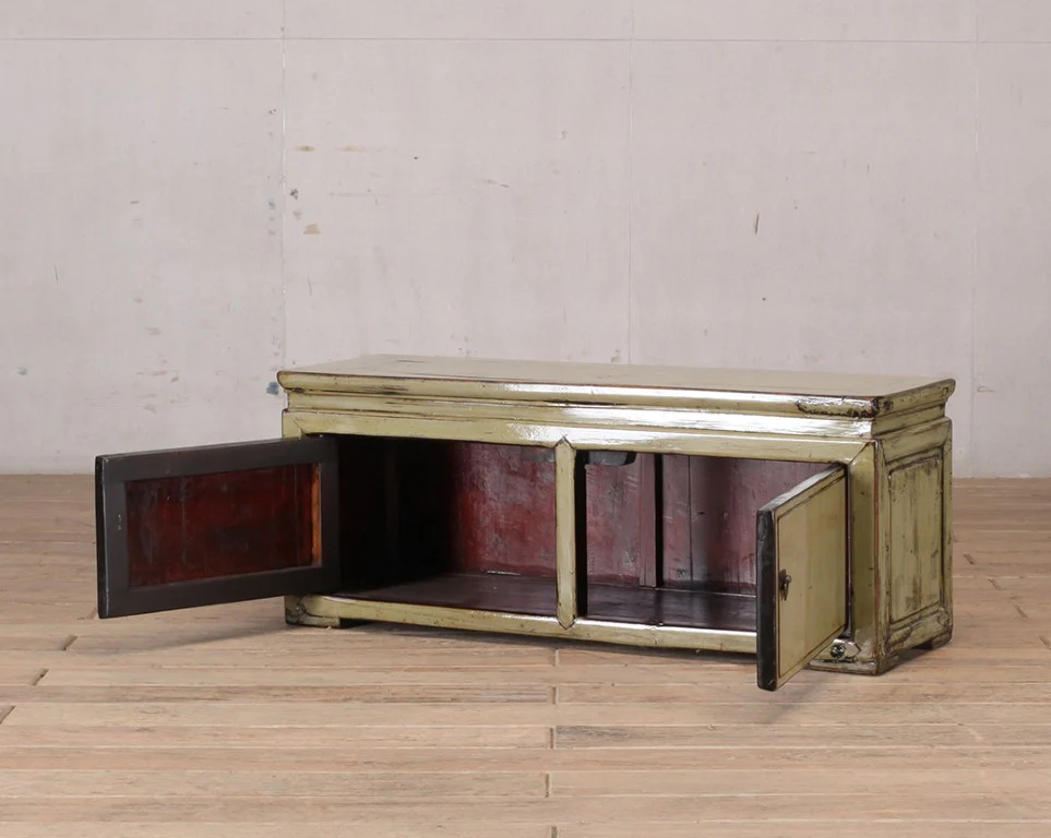 Light Green Lacquered TV Sideboard - Image 4